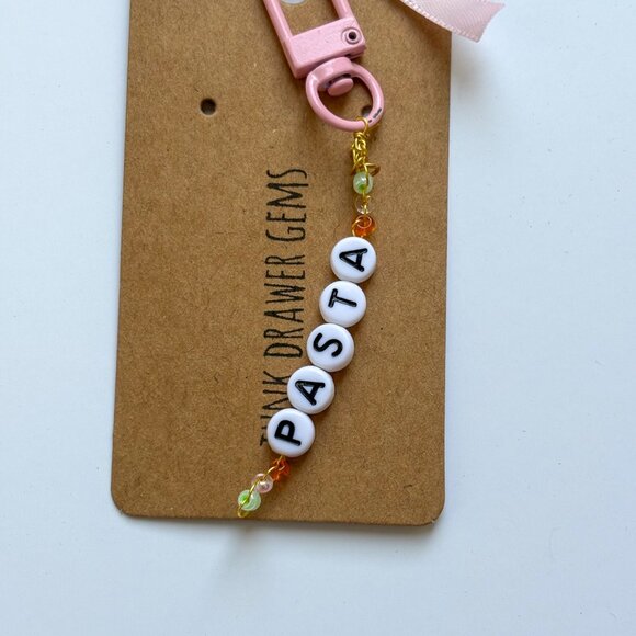 Pasta Beaded Keychain - Picture 2 of 4